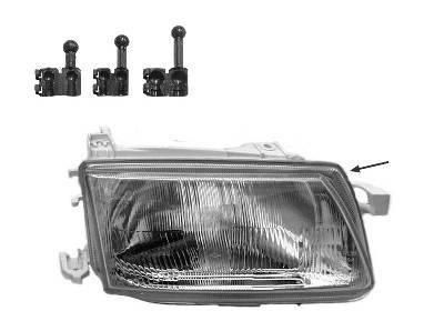 Koplamp rechts vanaf 9/'94+ -EL.REG. VALEO