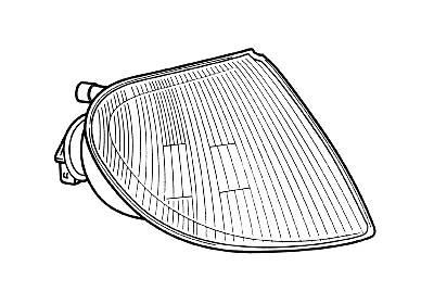 Zijknipperlicht voor buitenspiegel links