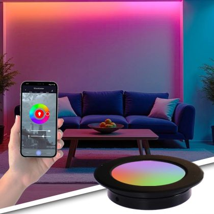 Rextech RGBWW inbouwspot zwart 1 pack