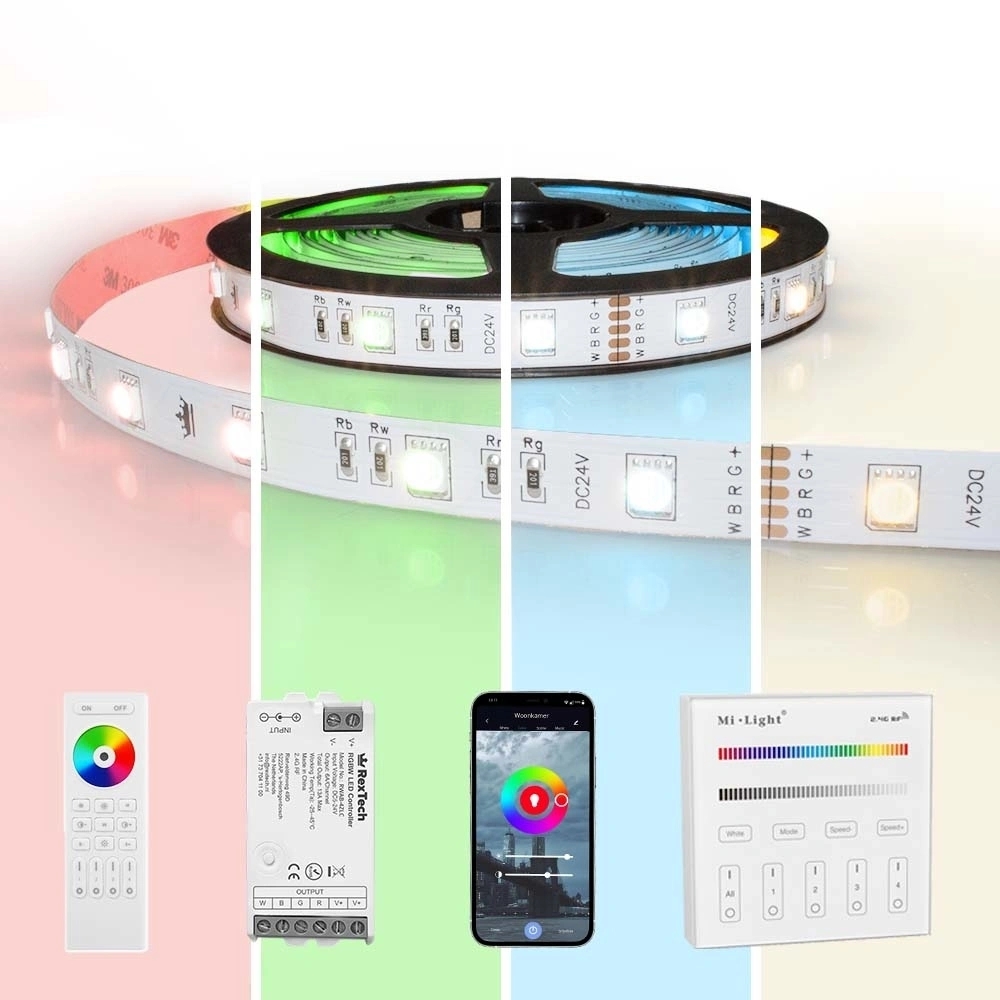 30 meter RGBW led strip complete set - basic 2160 leds