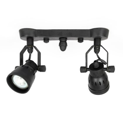 Opbouwspot Indigo Double Antiek Zwart