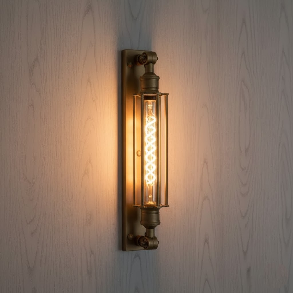 Muurlamp Astor Antiek Messing