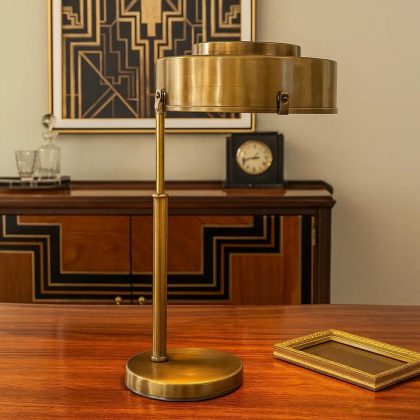 Tafellamp Fox Antiek Messing