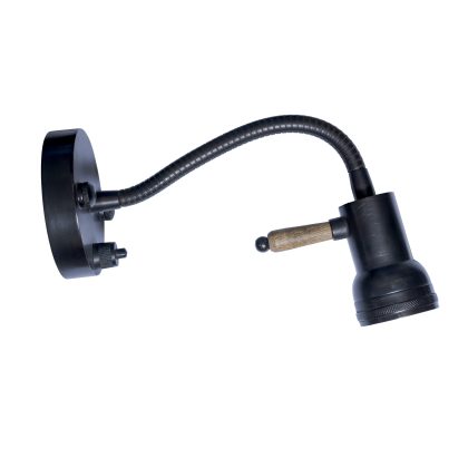 Muurlamp Twister Antiek Zwart