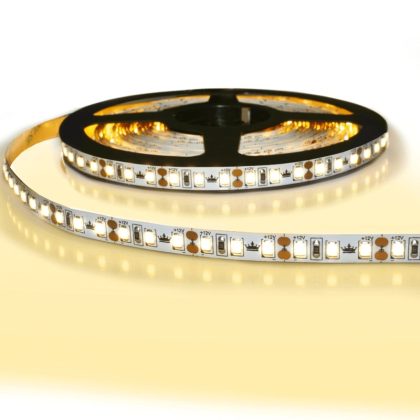 5 meter led strip ip20 12v of 24v - extra warm wit 2400k - 120 leds p/m