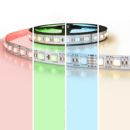5 meter led strip RGBWW regular - 60 leds pm - 24v ip65