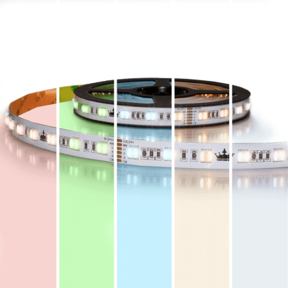 5 meter RGBWW led strip premium met 300 leds - losse strip