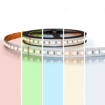 5 meter RGBWW led strip pro met 480 leds - losse strip