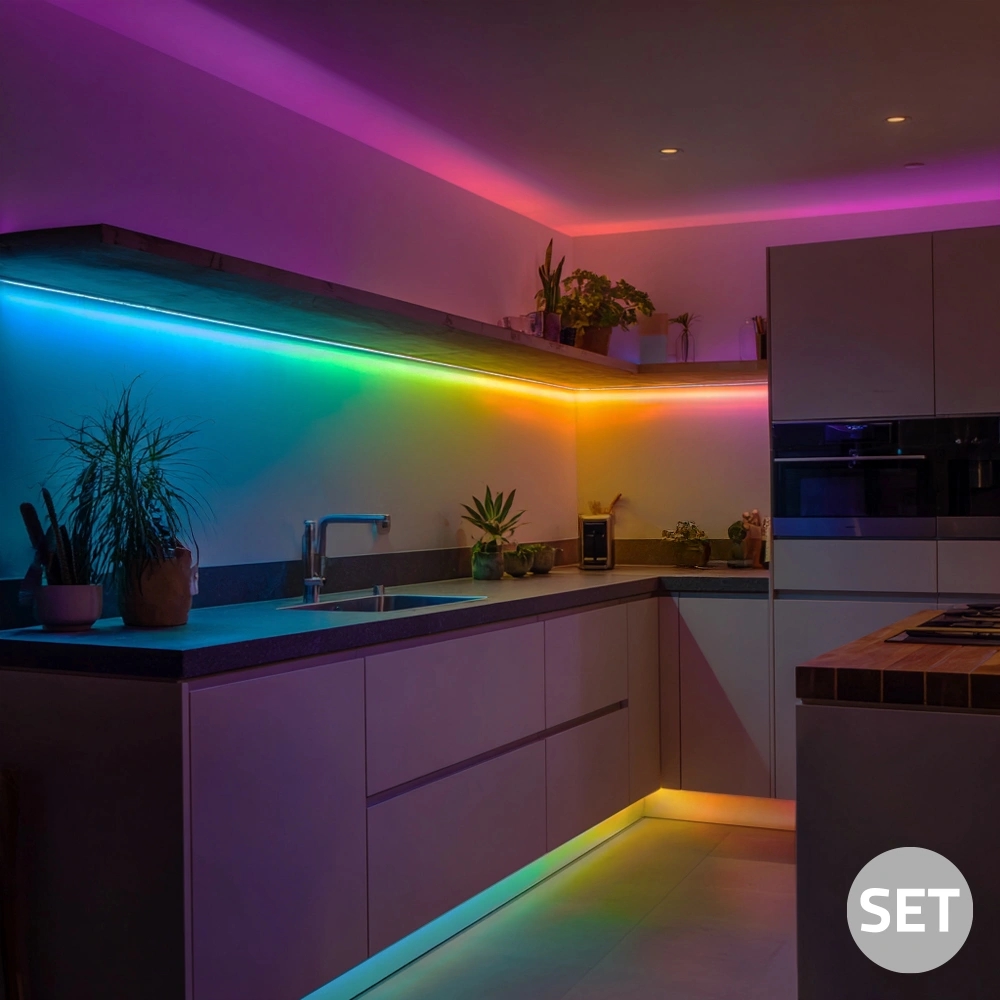 50 meter WS2811 digitale RGB led strip set - basic
