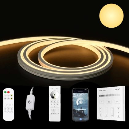 6 meter led flex warm wit midi top view - complete set verlichting