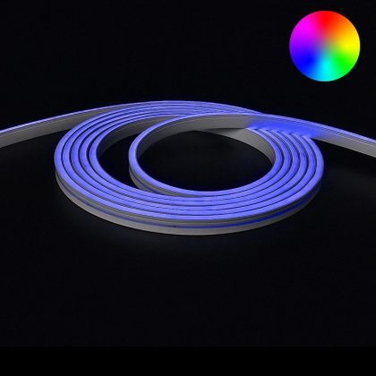 7 meter neon led flex RGB midi recht - losse strip