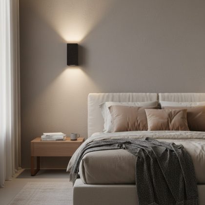 Pure Up en Down Wandlamp Zwart