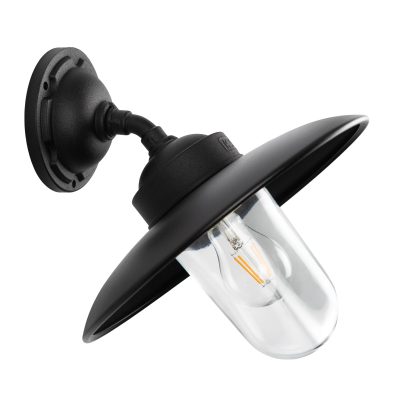 Solingen Stallamp Schuin Matzwart