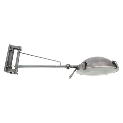 Wandlamp Gisborne Antiek Zilver
