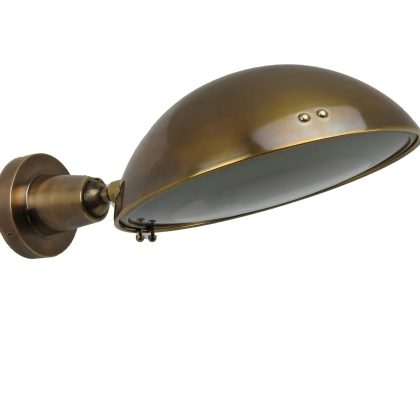 Muurspot Gisborne Swirl Antiek Messing