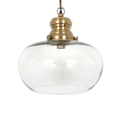 Hanglamp Hayley L Antiek Messing