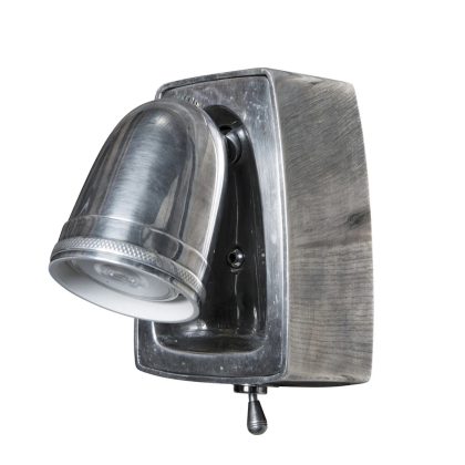 Muurlamp Otis Antiek Zilver