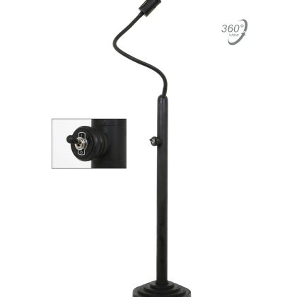 Vloerlamp Valdez Antiek Zwart