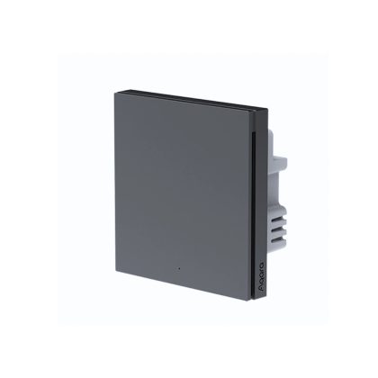 Aqara Smart Wall Switch H1 - geen neutrale draad - enkele schakelaar - grijs