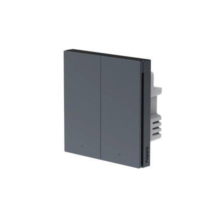 Aqara Smart Wall Switch H1 - met neutrale draad - dubbele schakelaar - grijs