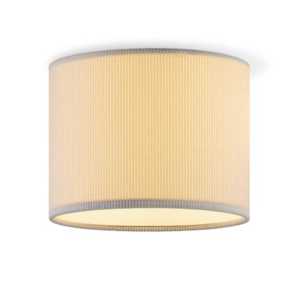 Corduroy Plafondlamp - Cilinder - Wit - Scandinavische stijl - ø22 x 17 cm - E27 Fitting - Geschikt voor Woonkamers en slaapkamers