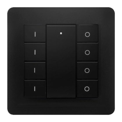 Draadloze Zigbee schakelaar van EcoDim - Geschikt voor 4 groepen - Zwarte kleur