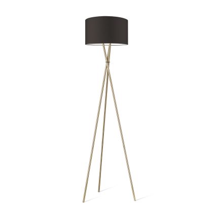Moderne vloerlamp Bling - Bruin - vloerlamp Legs Brons inclusief lampenkap 40/40/22cm - hoogte vloerlamp 149 cm - geschikt voor E27 LED lamp - Vloerlamp geschikt voor woonkamer, slaapkamer, thuiskantoor