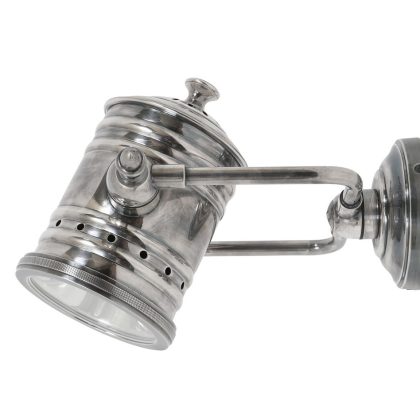 Muurlamp Fresno Antiek Zilver