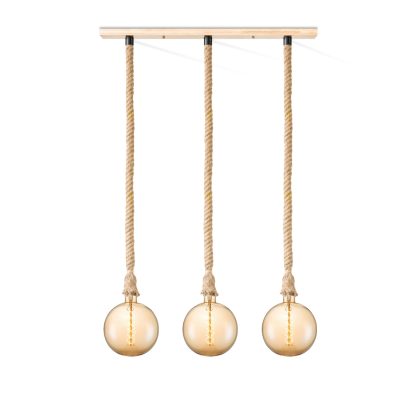 Home sweet home hanglamp Leonardo 3L Spiral g180 - amber