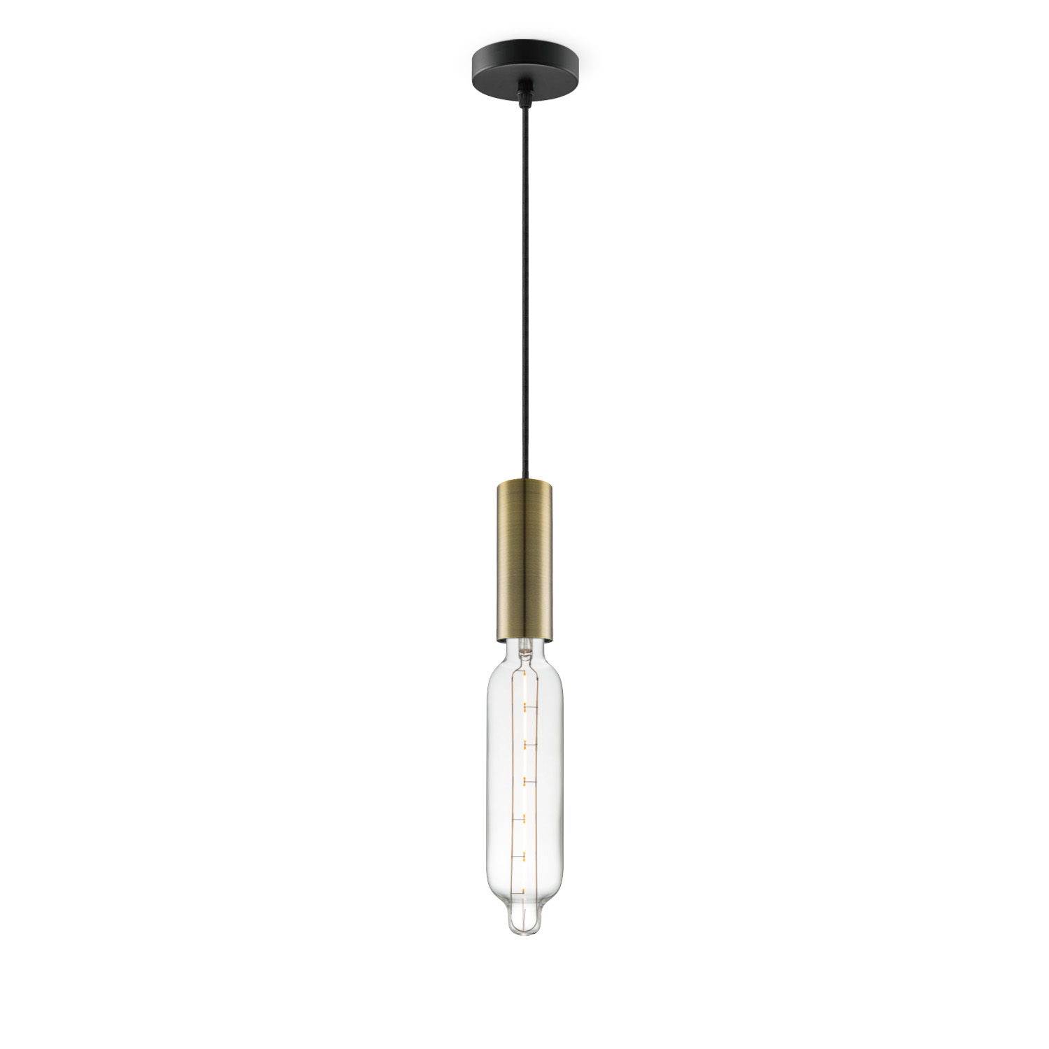 Light depot - hanglamp Saga brons Tube - helder - Outlet