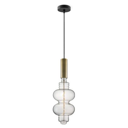 Home sweet home hanglamp Saga brons Diabolo - helder
