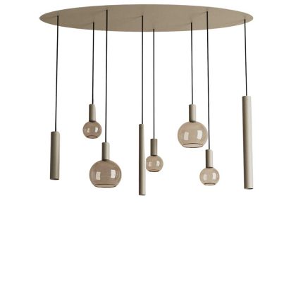 Hanglamp Riva ovaal quartz