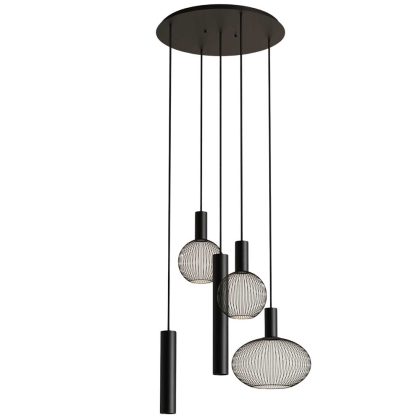 Hanglamp Riva rond zwart