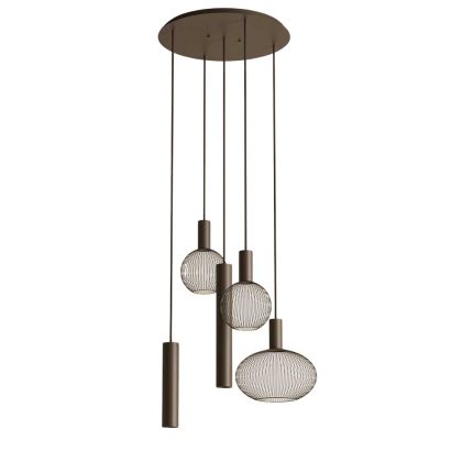 Hanglamp Riva rond platinum