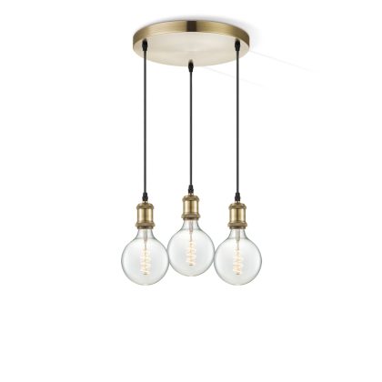 Home sweet home hanglamp Vintage brons 3L Spiral g125 - helder