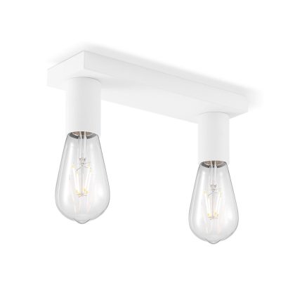 Light depot - opbouwspot Nitro 2 lichts - wit - Outlet