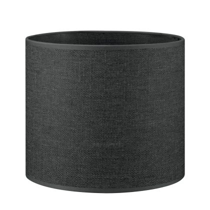 Lampenkap cilinder | rond | canvas | stoffen lampenkap | cilinderkap | Ø20cm H17cm | zwart | antraciet