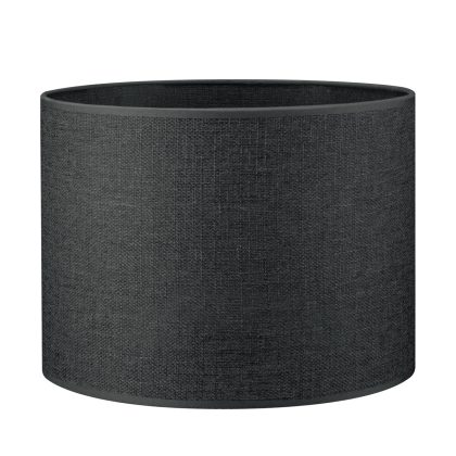 Lampenkap cilinder | rond | canvas | stoffen lampenkap | cilinderkap | Ø25cm H19cm | zwart | antraciet
