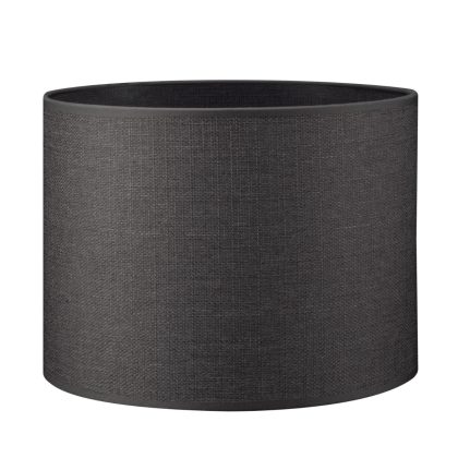 Lampenkap cilinder | rond | canvas | stoffen lampenkap | cilinderkap | Ø25cm H19cm | dark grijs