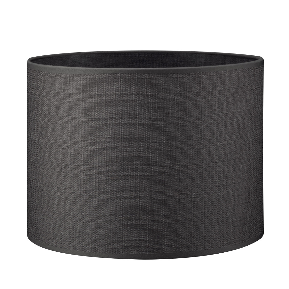 Lampenkap cilinder | rond | canvas | stoffen lampenkap | cilinderkap | Ø25cm H19cm | dark grijs