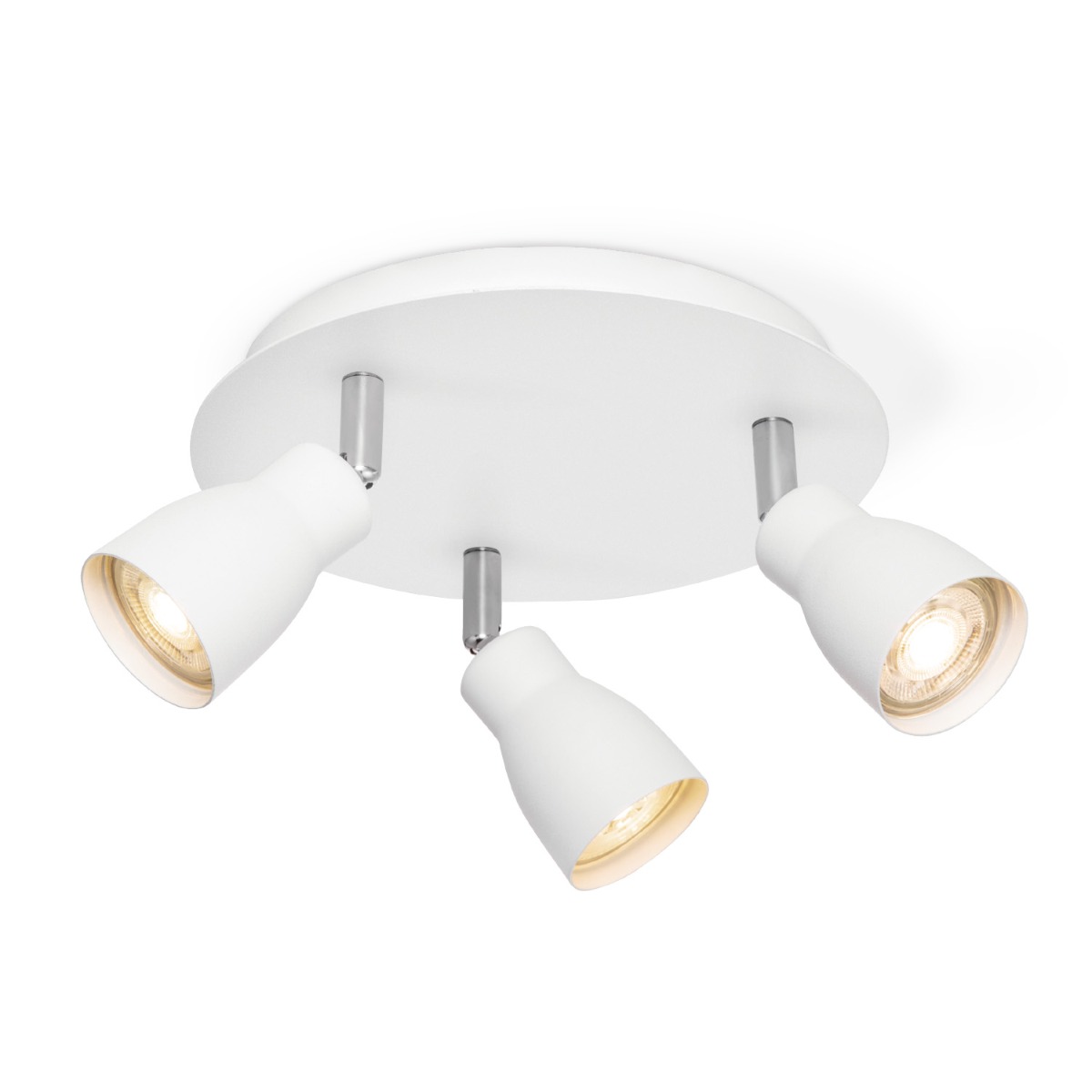 Light depot - LED opbouwspot Alba 3 lichts Ø 22 cm - wit - Outlet