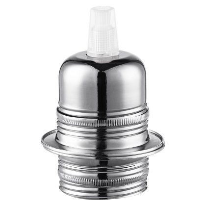 Light depot - metalen 2-rings fitting E27 - mat staal - Outlet