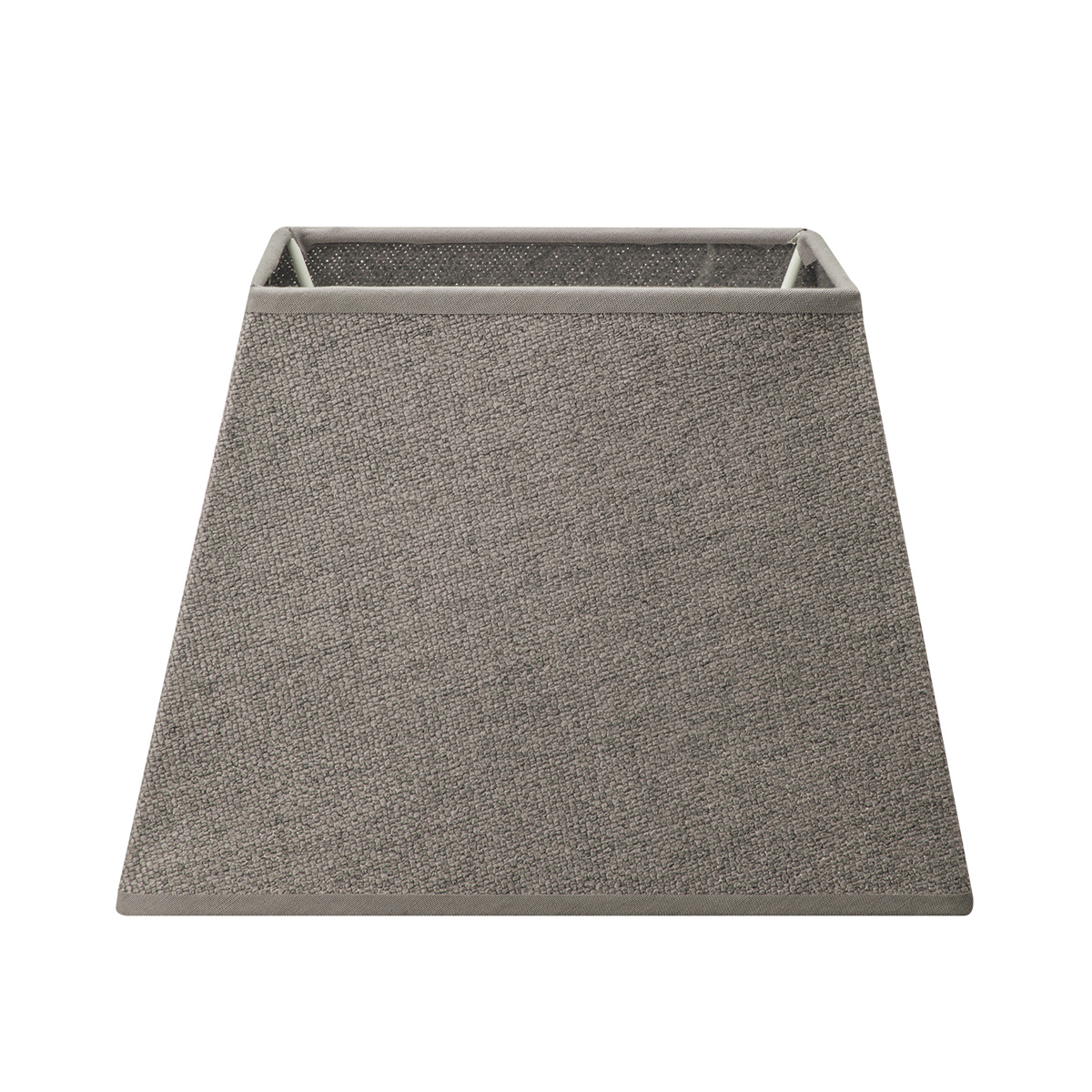 Lampenkap vierkant schuin | taps | linnen | stoffen lampenkap voor tafellamp | lampenkap met E27 fitting | B20cm D20cm H14cm | grijs