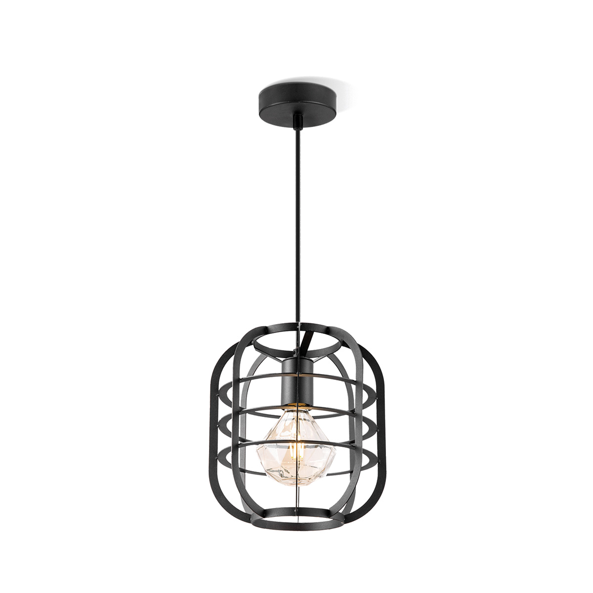 Light depot - hanglamp Nero 25 - zwart - Outlet