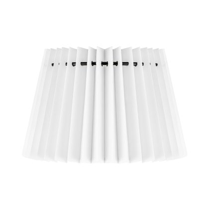 Papieren Gevouwen Lampenkap - Conisch - White - 20 x 15 x 13 cm - E27 fitting - Voor Tafellampen - Ontworpen voor woonkamer en eetkamer
