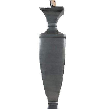 Lampvoet New Square tin antiek M