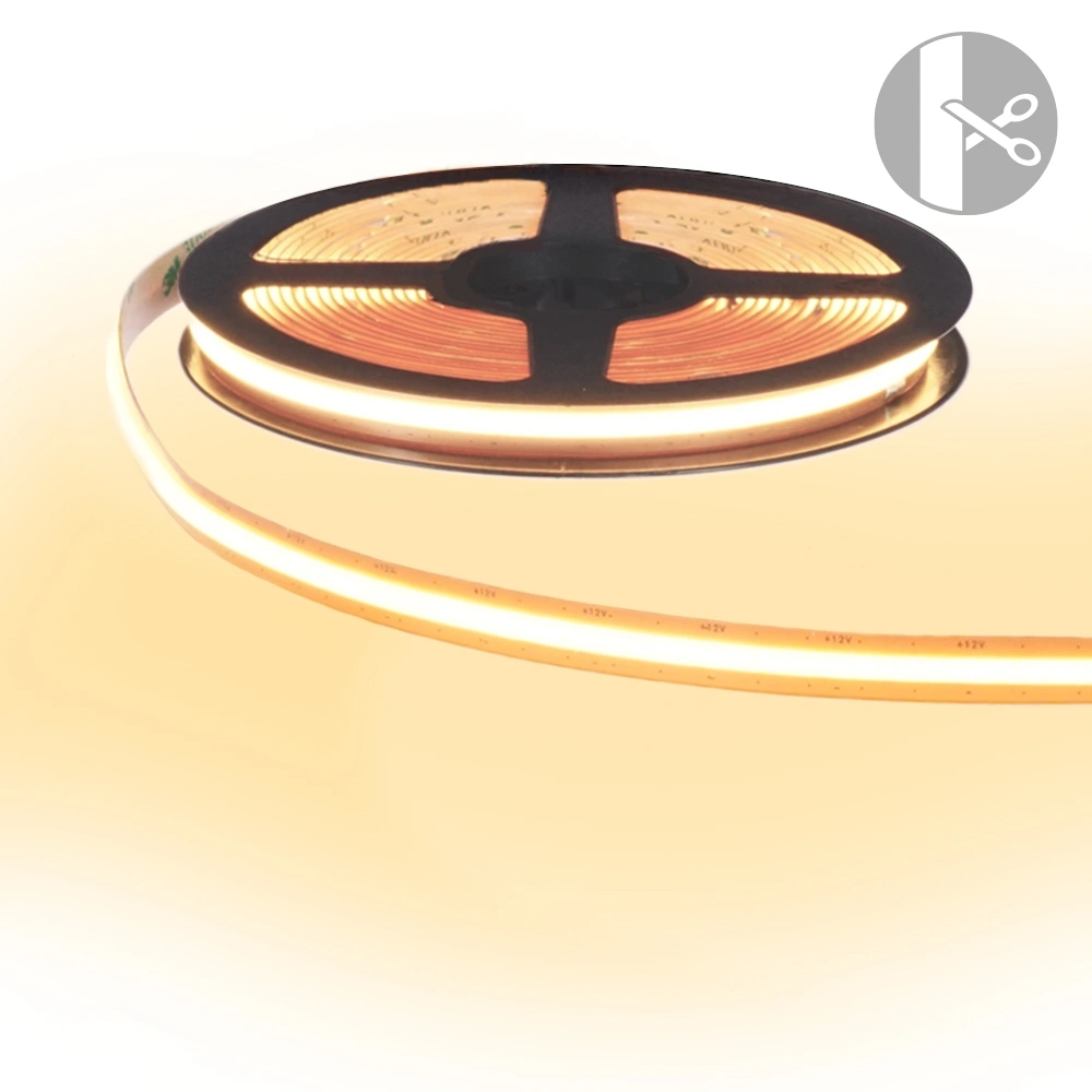 Led strip cob warm wit - 8 meter - losse strip met 600 leds per meter