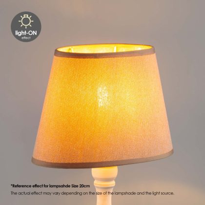 Home sweet home lampenkap Melrose ovaal 24/16/16 - taupe