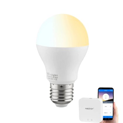 Milight dual white led lamp set met wifi module 6w e27 fitting