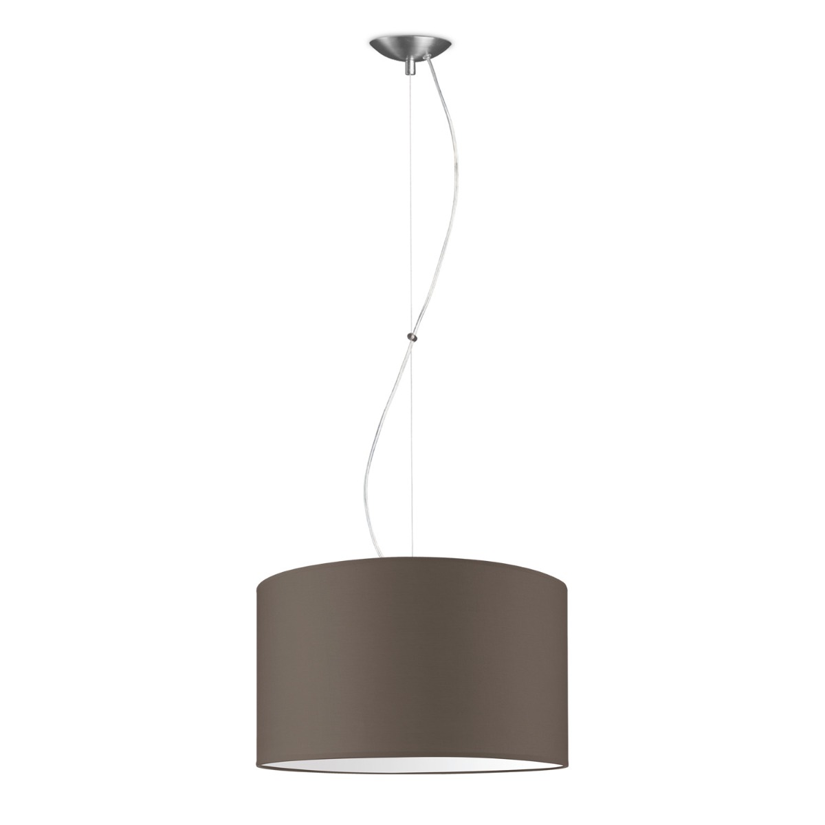 Light depot - hanglamp basic deluxe bling Ø 40 cm - taupe - Outlet